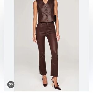 DL1961 High Rise Instasculpt Burgundy Jeans